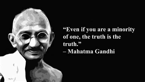 Gandhi On Truth Artist Singh Quotes Mixed Media By Artguru Official