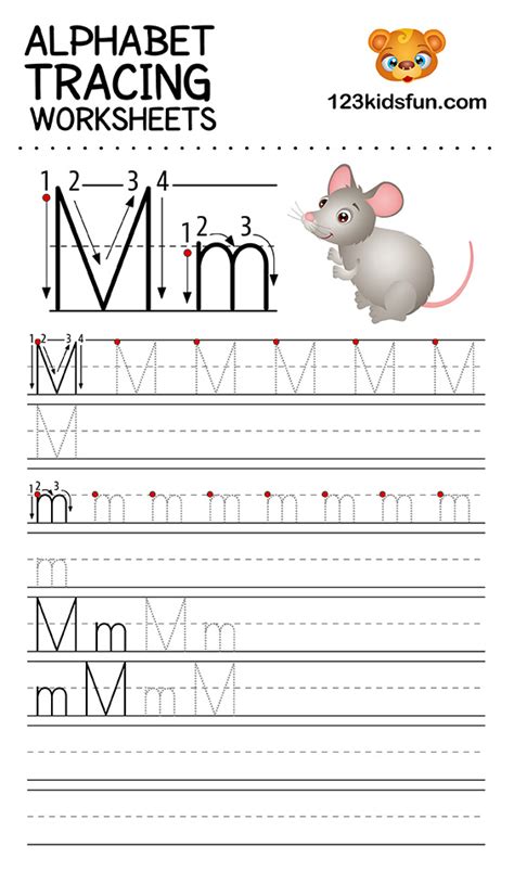 Tracing Letter M Printable