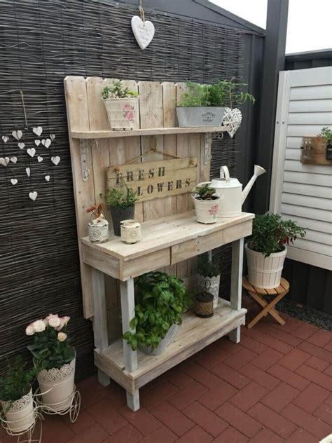 25 Diy Potting Bench Plans And Ideas To Beautify Your Garden Potting