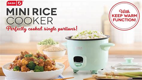 Dash Mini Rice Cooker Steamer With Removable Nonstick Pot Youtube