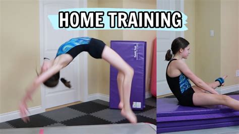 Gymnastics Home Training Differentnew Skills Bethany G Youtube