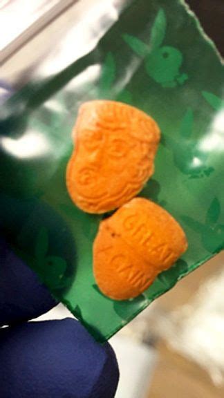 Police Seize Bright Orange Trump Shaped Ecstasy Pills