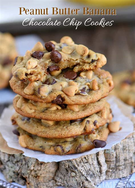 Peanut Butter Banana Chocolate Chip Cookies Mom On Timeout