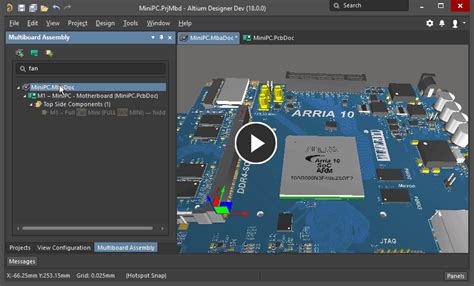 Browsing An Assembly Using The Multi Board Assembly Panel In Altium