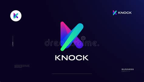 Creative And Vibrant Letter K Logo Design With Colorful Gradient