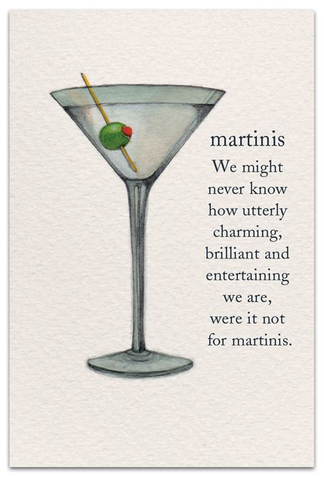 Martinis Birthday Card