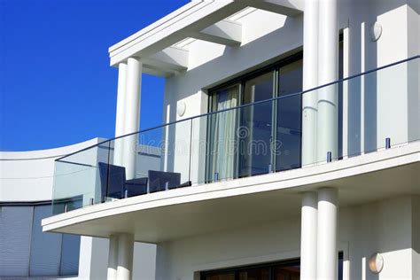 Curved Balcony Modern House Stock Photo Image Of Modern Outdoor