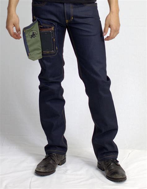 You Look Ridiculous Jeans With Clear Pocket For Phone Geekologie