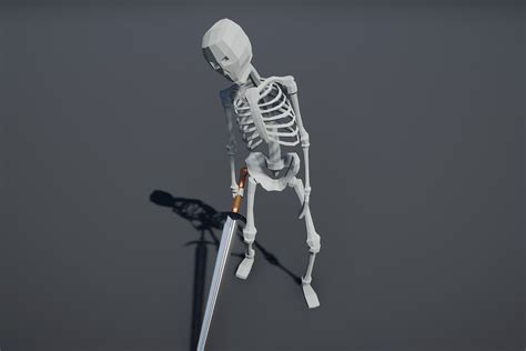 Low Poly Skeleton 3d Characters Unity Asset Store