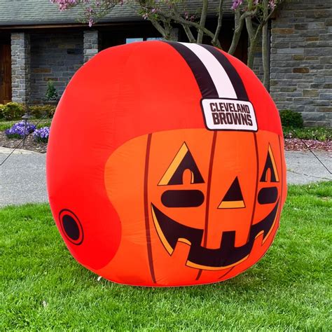 Sporticulture 4 Ft Lighted Cleveland Browns Jack O Lantern Inflatable