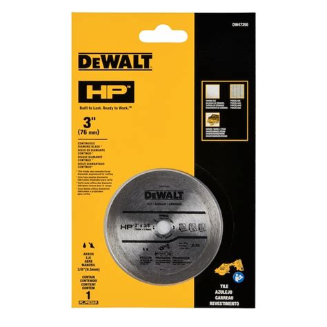 Dewalt 3 In High Performance Aluminum Oxide Tile Saw Blade In The