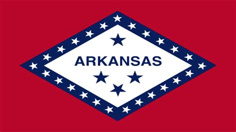 Bandera E Himno De Arkansas Estados Unidos Flag And Anthem Of