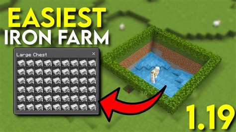 Best Easy Iron Farm For Minecraft 119 Minecraft Bedrock Creepergg