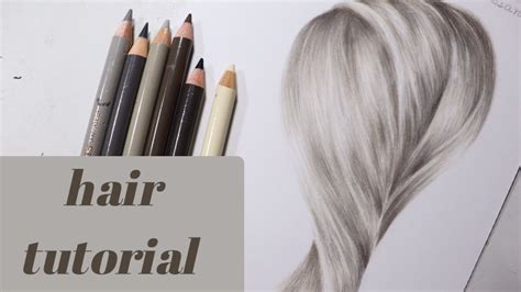 How To Draw Realistic Blonde Hair Colored Pencil Tutorial Youtube