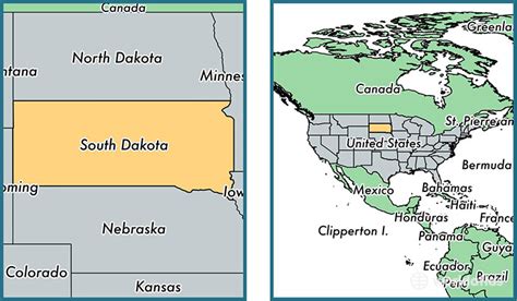 Where Is South Dakota State Where Is South Dakota Located In The