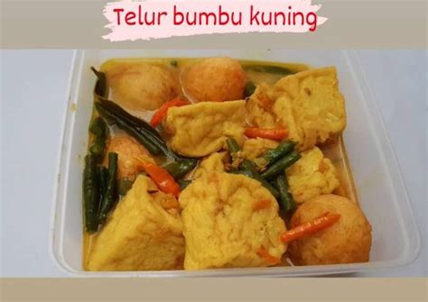 Resep opor ayam bumbu santan kuning jawa spesial untuk menu lebaran. Resep Telur tahu kacang panjang bumbu kuning oleh Pepia ...