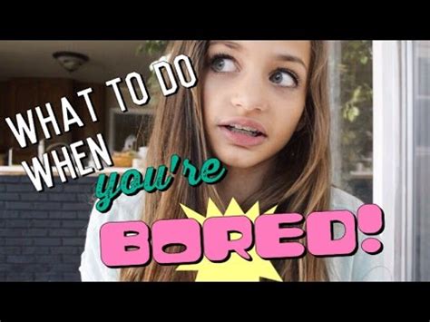 Do you often feel bored? What To Do When You're BORED! - YouTube