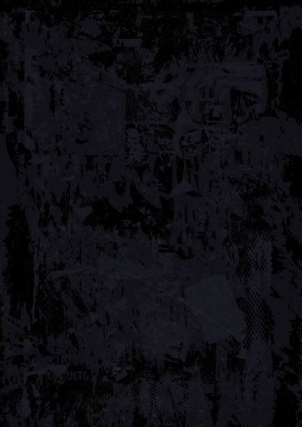 Abstract Black Background With Rough Distressed Aged Texture