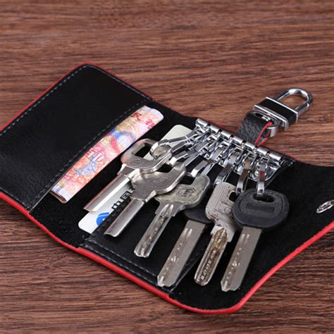 Our men's collection of card holders and key pouches come in new colorways each season and make great gifts, too. genuine leather car key cases ornament key case wallet ...