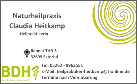 Hypnose Naturheilpraxis Claudia Heitkamp Dorn Breuss Therapie