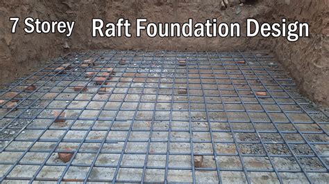 Raft Foundation Design For 7 Stroey Building Raft Foundation Basic Design Youtube