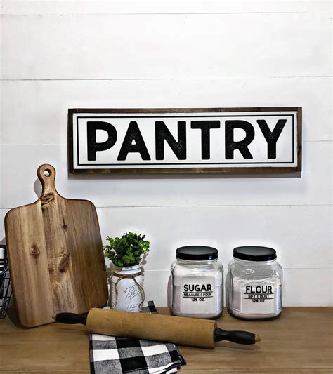 Pantry Sign Pantry Signs Kitchen Sign Large Kitchen Sign Etsy