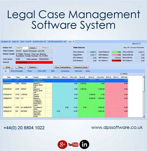 Legal Case Management Software System By Dps Software Visually