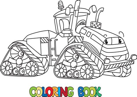 Kolorowanka Traktor przyszłości do druku Planeta Dziecka