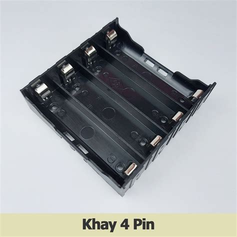 Mua Khay Pin 18650 1 2 3 4 Cell Pin Đế Giữ Pin Có Chân Hàn Mạ Kẽm Giá