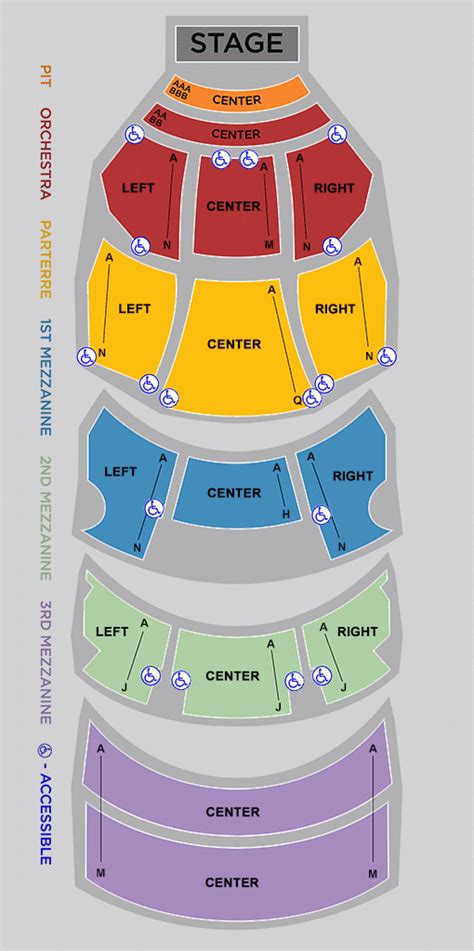 Seating Charts Dolby Theatre