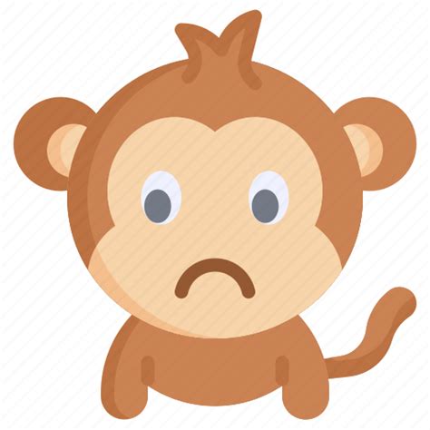 Disappointed Emoticons Feelings Emoji Monkey Icon Download On