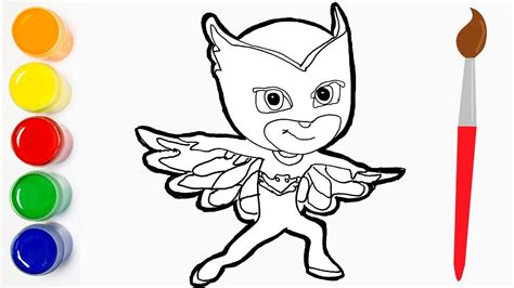 We appreciate it!easy step by step drawing tutorial of the catboy catcar from pj masks catboy's car. How To Draw OWLETTE PJ MASKS / Como Dibujar a Ululette PJ ...