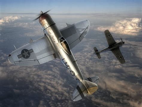Wwii Artwork Dogfight Military Aircraft Dogfight Wwii Hd