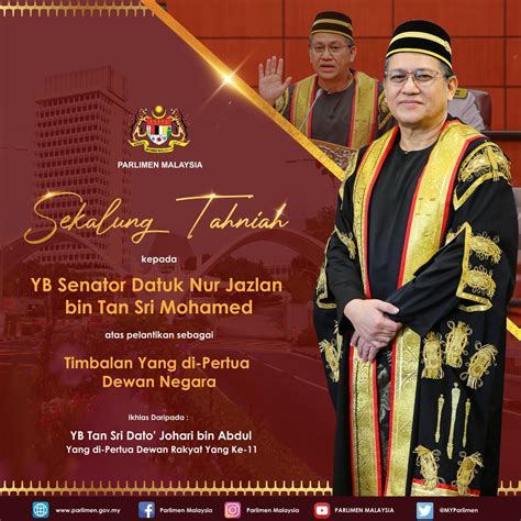 Johari Abdul On Twitter Sekalung Tahniah Saya Ucapkan Kepada Yb Senator Tan Sri Dato Sri Dr
