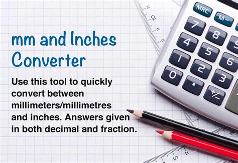 Millimeters To Inches Conversion The Calculator Site