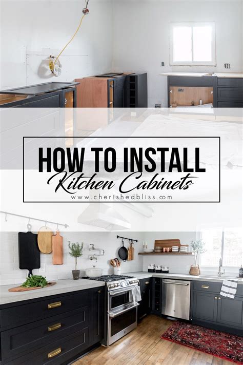 How To Install Kitchen Cabinets Yourself Cherished Bliss Installing