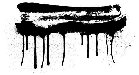 Grunge Dripping Paint Strokes Illustrations On Creative Market