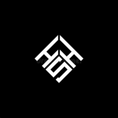 Hsh Letter Logo Design On Black Background Hsh Creative Initials