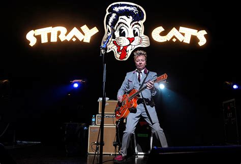 Stray Cats Band Poster Print Brian Setzer On Stage With Etsy
