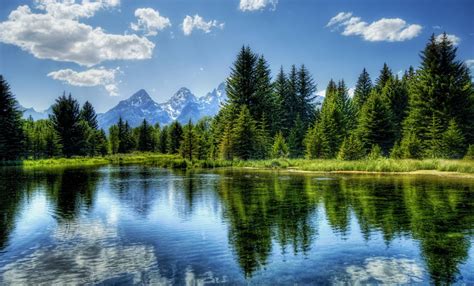 Lake Mountain Tree Water Landscape Wallpaper Nature And Landscape