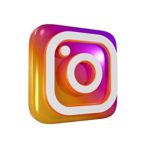 Free Glossy Instagram 3d Render Icon 9673731 Png With Transparent
