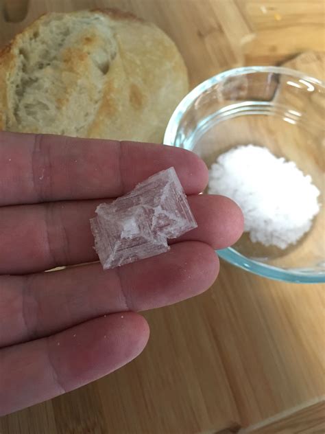 This Large And Unfractured Crystal Of Flake Salt About 1” R