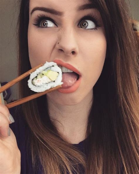 Eating Sushi Pretty And Cute Pretty Babe Girl