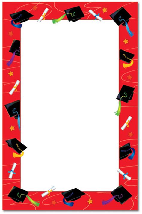 Blue Graduation Cap Border Clip Art Library
