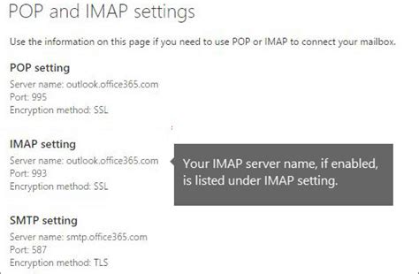 Learn More About Setting Up Your Imap Server Connection In Exchange Online Microsoft Learn