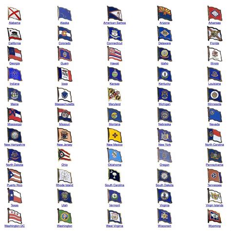 State Flag Lapel Pins Your Choice