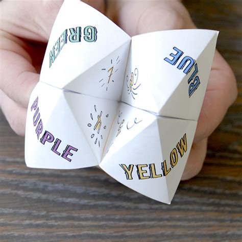 How To Make A Paper Fortune Teller Game Skip To My Lou