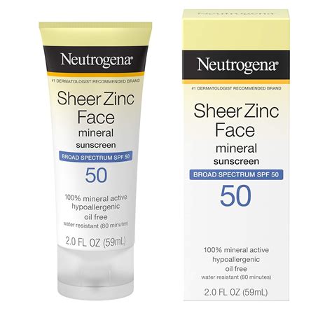 Neutrogena Sheer Zinc Oxide Dry Touch Mineral Face