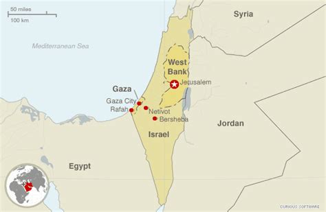 Map Israel Gaza And The West Bank