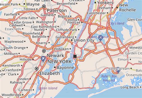 Mapa Michelin Hoboken Mapa Hoboken Viamichelin